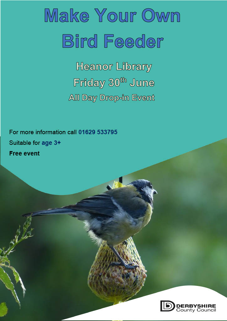 DerbyshireLibs's tweet photo. Heanor Library is celebrating Kindness this week for RSE week 26 - 30 June.There's a special kindness storytime for little ones at 11am, Thurs, 29 June.On Fri 30 come and make a birdfeeder.On Sat pop in and make a friendship bracelet! @BERT_RSE @RSE_day #Heanorlibrary #friendship https://t.co/uC9p7kqqz1