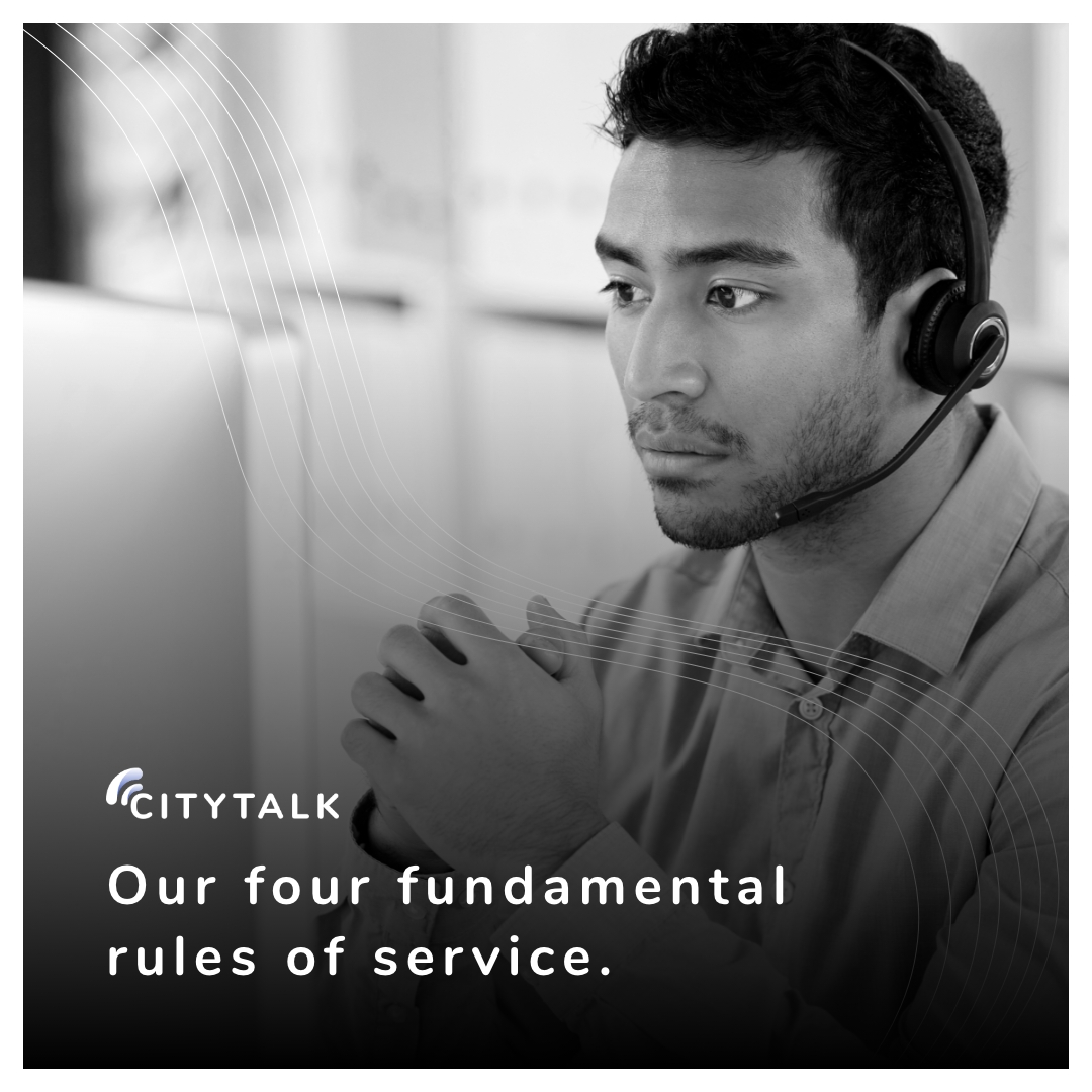 CitytalkGroup's tweet photo. Passion for what we do runs through the heart of Citytalk. We have four fundamental rules to ensure that we provide the best possible service for our customers. Find them here:
https://t.co/mSvfo8pDnP
#CityTalk #CustomerValues #TrustedPartnerships https://t.co/zfVYxr5v2G