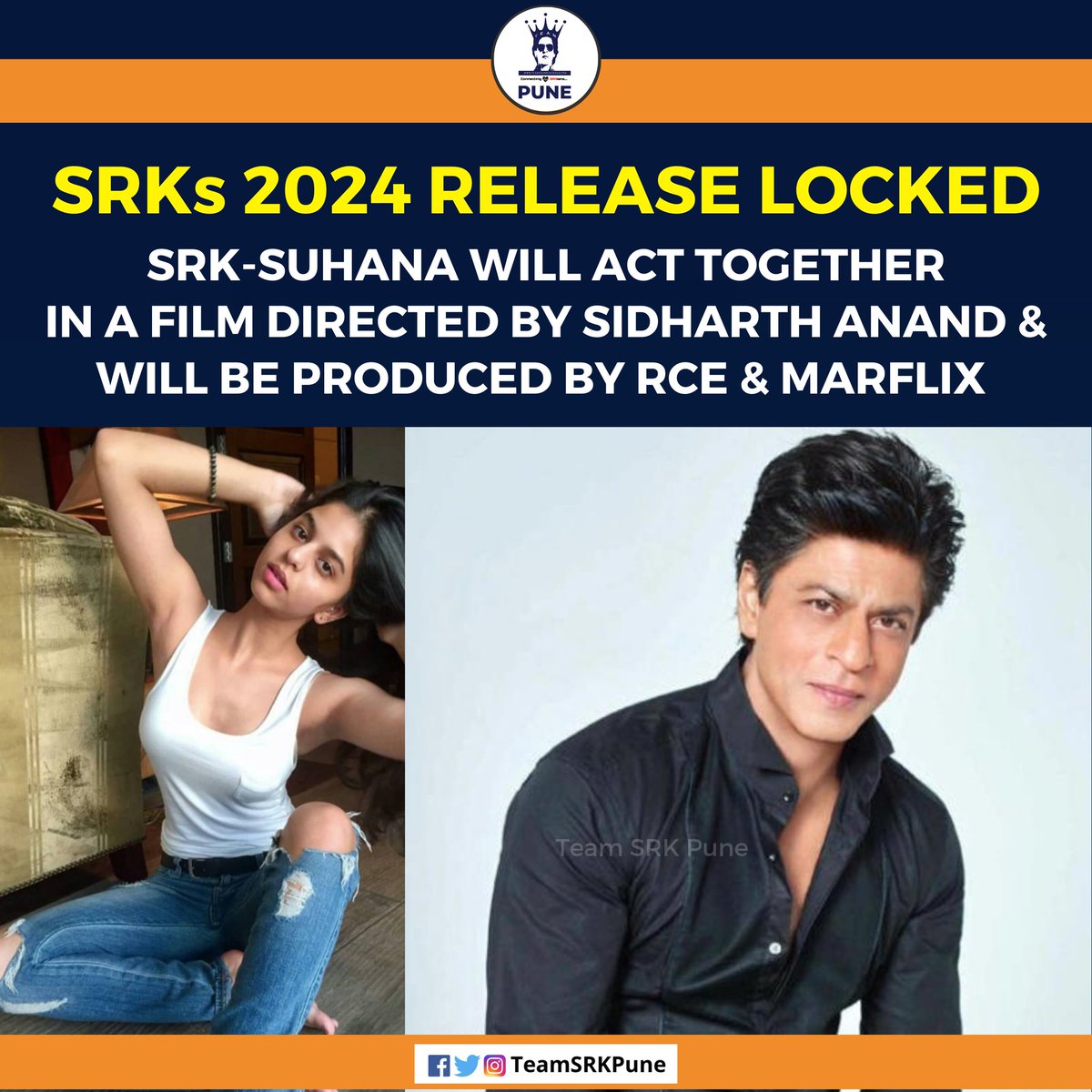 SRKs next after #Dunki locked. Movie releases in 2024. Shoot begins later this year.

#ShahRukhKhan #Jawan #Dunki #JawanTeaser #SuhanaKhan #SiddharthAnand #Fighter #Russia #SRK