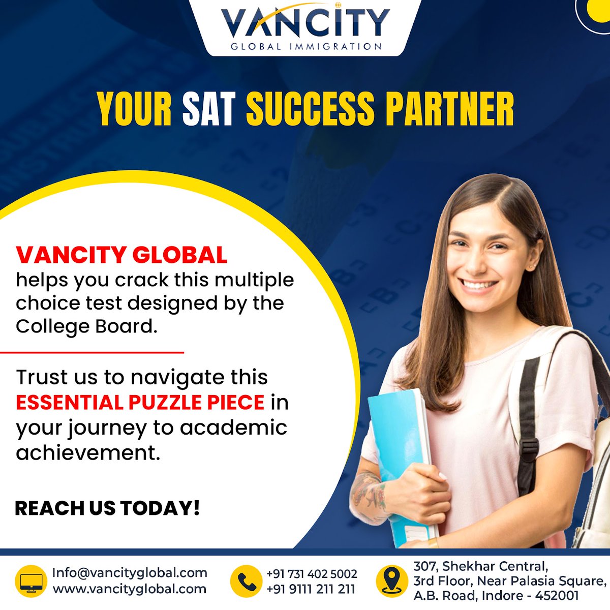 VancityGlobal's tweet photo. Ready to Ace the SAT?

Connect with Vancity Global and pave your path to success!

Let's work together to conquer the SAT and unlock endless possibilities for your future.

#sat #vancityglobal #studyabroad #freeieltsclass #studyinuk #studyinusa #studyabroaduk https://t.co/megwgwUHGa
