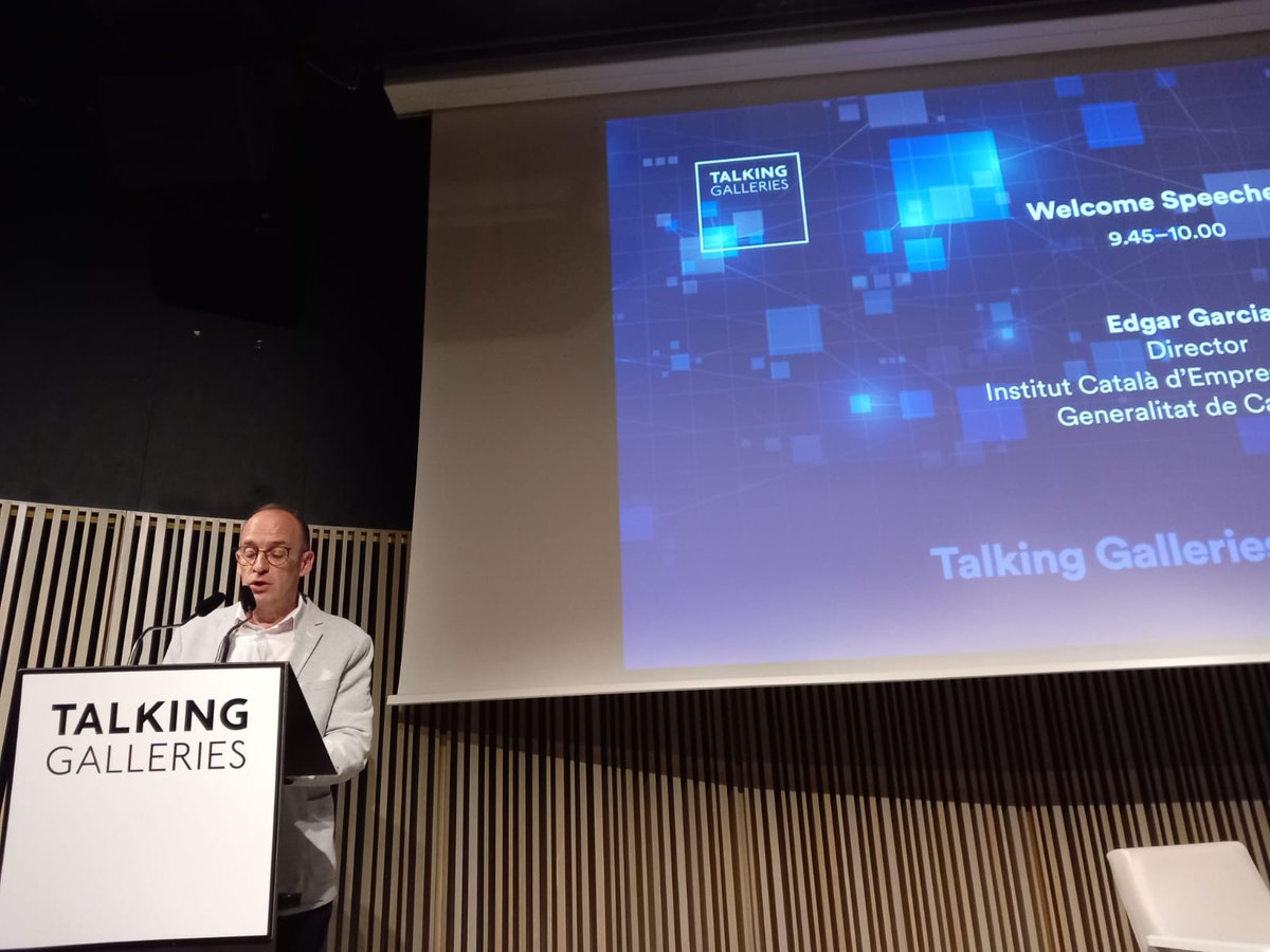 icec_cat's tweet photo. Tret de sortida de #FocusDigital, dos dies de reflexions sobre el rol de les galeries en el mercat de l’art digital i l’impacte de la intel·ligència artificial en la pràctica artística.
Organitzat per @talkingalleries #AmbSuportICEC @cultura_cat
👉 https://t.co/wauINFC6Pq https://t.co/lYTQ1IdEKm