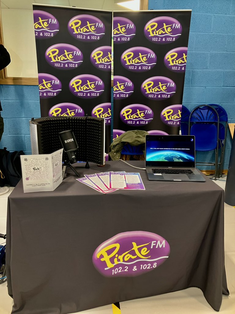 PirateEducation's tweet photo. @piratefm are at @Callywith for their careers event and giving a presentation to the students later #broadcast #careers #radio https://t.co/kDjrF411rP