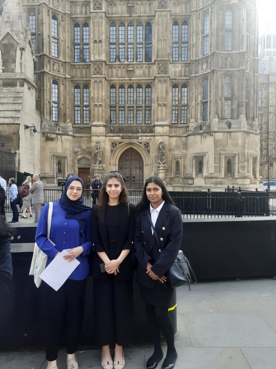 Copthall_School's tweet photo. Congratulations to Sara Ib., Sara In., Rakshana &amp; Melissa for getting through to the Wings of Hope Achievement Award Semi-Finals! Students were invited to the Houses of Parliament to deliver a presentation to a panel of judges. #WOHAA @OfficialWOHAA @PerpetuaManuel #wingsofhope https://t.co/hoLoGuNey2