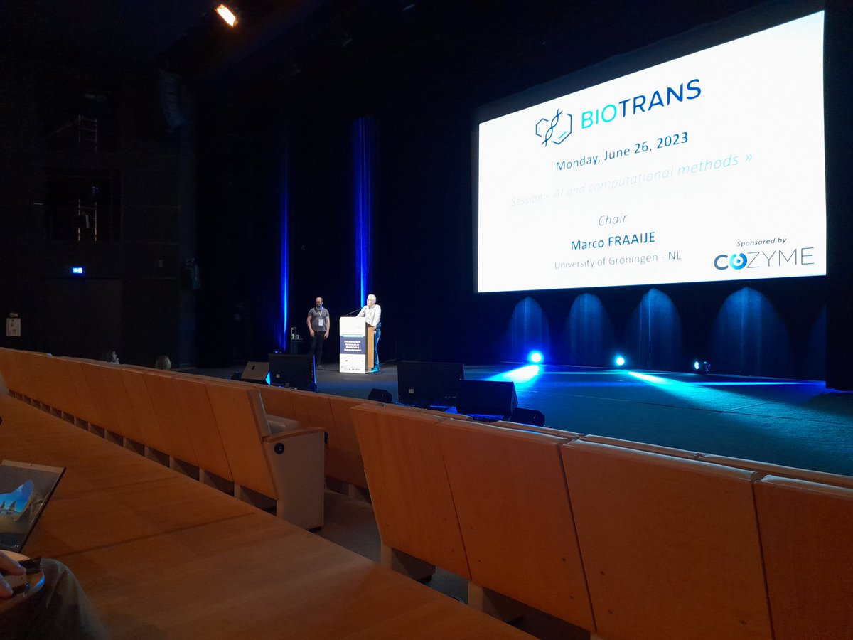 Our friend @fraaije1 chaired this morning's session at #biotrans2023