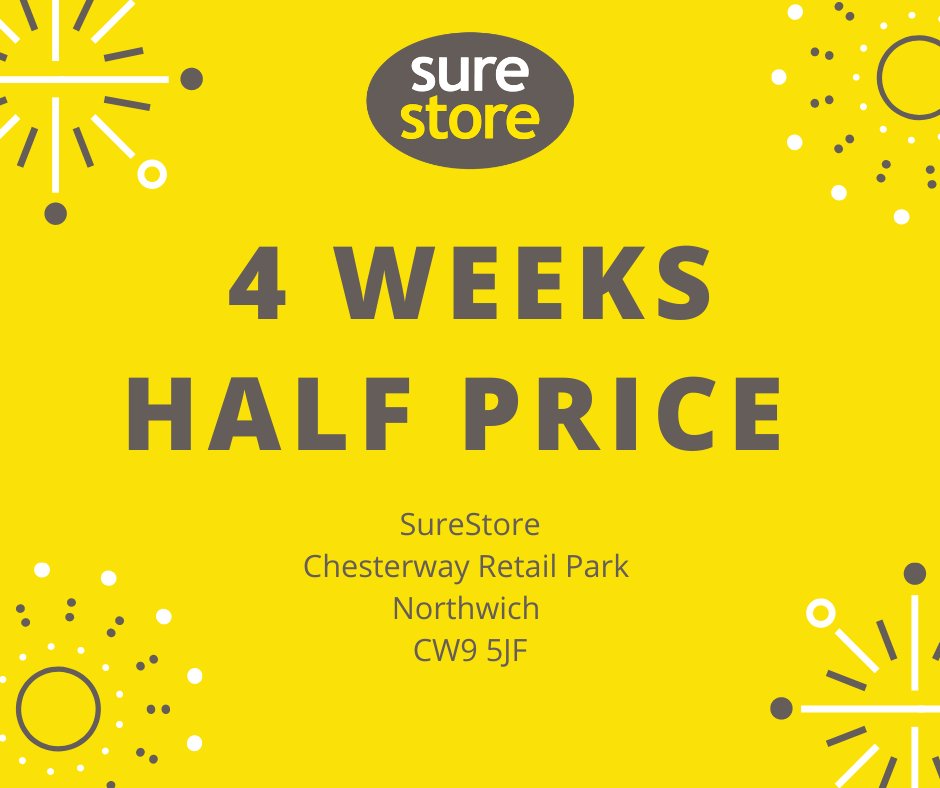 Are your moving plans progressing more swiftly than expected?  Do you have an urgent business need that demands safe and dry storage?  Take advantage of our in-store offers today by calling the team on 01606302190! #selfstorage #business #northwich #cheshire