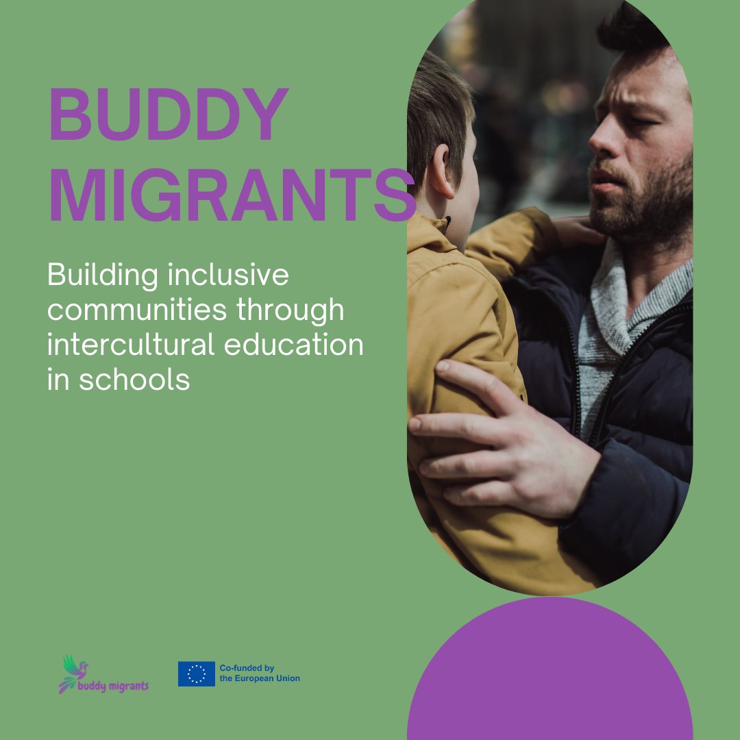 BuddyMigrants's tweet photo. Breaking Barriers, Building Inclusive Communities! 🤝
Did you know that millions of non-EU born adults face challenges integrating into society? We are thrilled to announce the launch of our Erasmus+ project, "Buddy Migrants". ⬇️ https://t.co/vzBgSdGg4k
