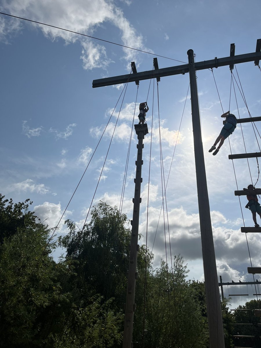 First up for Group 4 is all aboard - how high can you go?! 🧗‍♀️