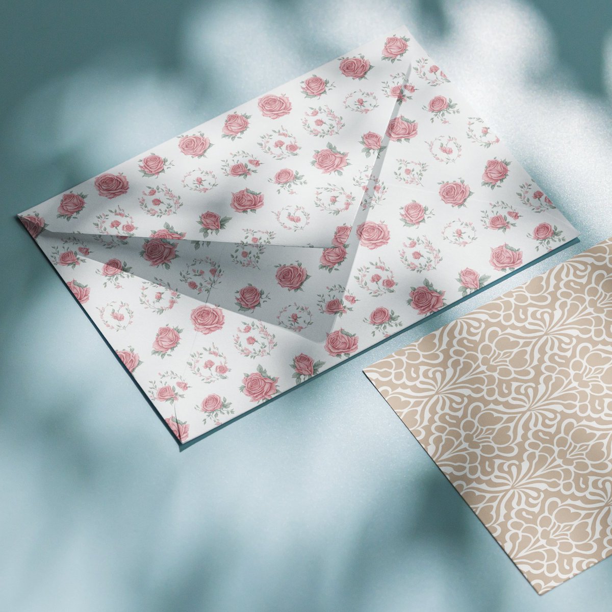 🌹Want to make your own envelopes with vintage roses patterns? Check out these amazing digital papers that you can print and use for any occasion. They are seamless, high-quality, and easy to use. #vintageroses #envelopes #crafts #diy  #EtsyShopperRT etsy.me/46gkvip