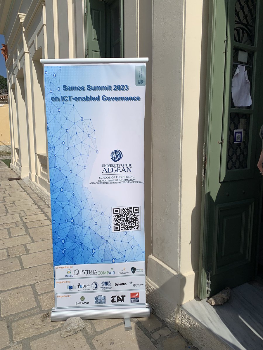 hectrenes's tweet photo. We start the #SamosSummit @SamosSummit #OpenGov @opengov2023, where we will learn about Digital Government and make connections in the field
See you around Samos! https://t.co/16R2GmvPNP