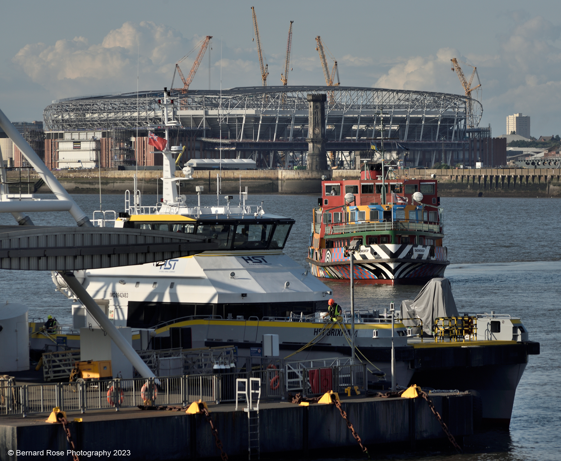 Everton Football Stadium LW Bramley Moore Dock Capacity 52,888