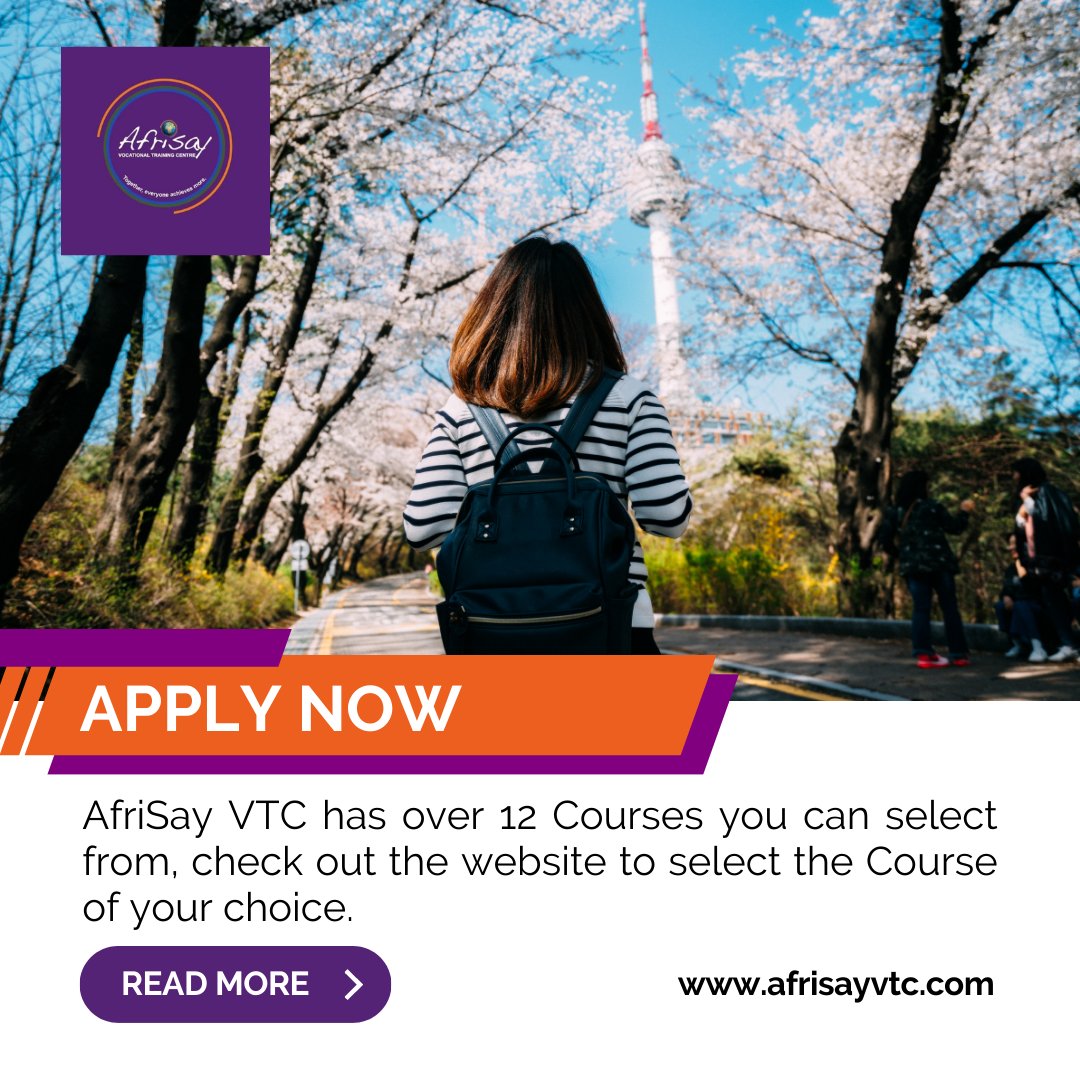 VTCAfriSay's tweet image. &quot;Education is our passport to the future, for tomorrow belongs to the people who prepare for it today&quot;. 
Visit our website to apply for the Course of your choice today. 

We look forward to this journey with you.

#AfriSayVTC #AVTC #AfriSayVtcWalvisBay