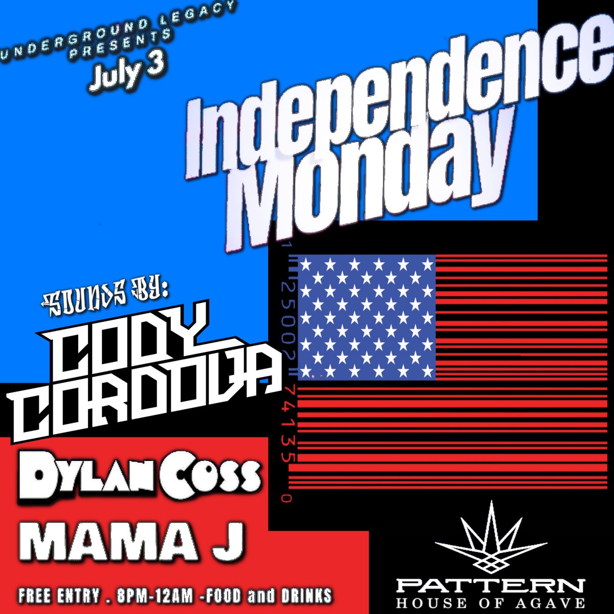 Los Angeles let's go crazy July 3rd 🤪🍑🔥

Catch <a href="/DylanCoss_/">Dylan Cross</a> , Mama J, and I dropping #techhouse #housemusic bangers from 8pm-12am.

Free admission, food + drinks available

#patternbar #DTLA #losangeles #LAnightlife #losangelesparty #codycordova #realcodycordova