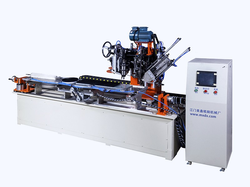 MXBrushmachiner's tweet image. Meixin 3 Axis 2 Drilling and 1 Tufting Wire Wheel Brush Making Machine

With the 2 drilling and 1 tufting heads, its used to produce wire wheel brush, jade brush.

More: bit.ly/3NiUxSE
#wheelbrushmakingmachine #broommakingmachine #brushmakingmachine