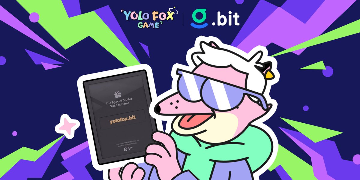 🔥Special News！
We got a central cross-chain #decentralized identity in #Web3!🥳 
👉yolofox.bit
👉yolofoxgame.bit

🤩Huge shoutout to <a href="/dotbitHQ/">.bit</a> for gifting us the #DID brand, and let’s #BUIDL an exciting future of Web3!#Web3 #Decentralized #DID