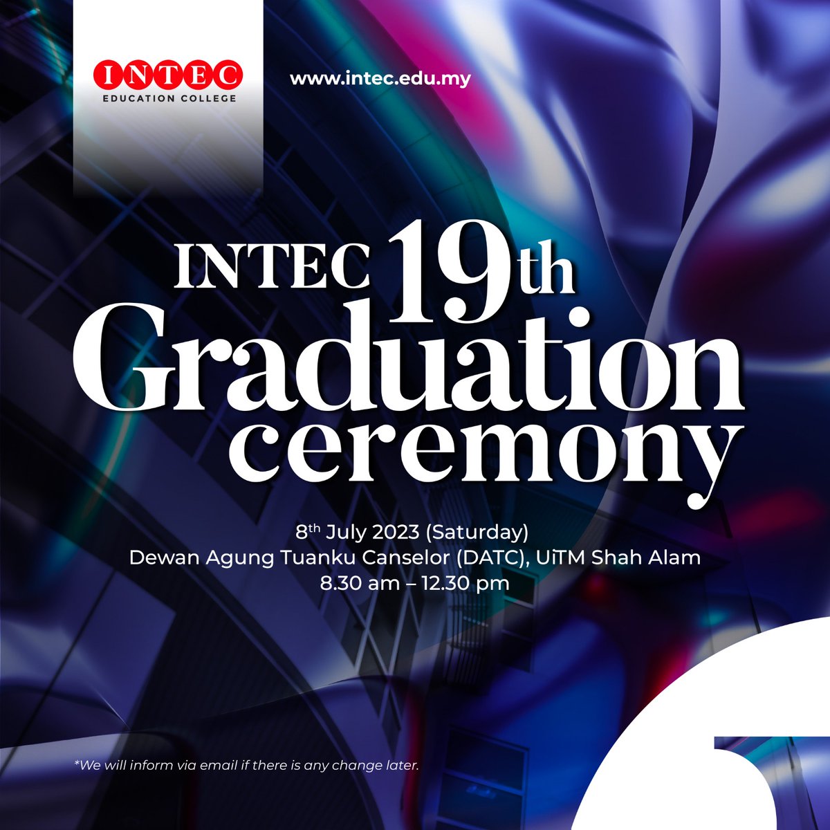 intecuitmsub's tweet photo. The future belongs to those who believe in the beauty of their dreams.
#IGC2023 is just around the corner. Are you ready?
#IGC2023 #inteceducationcollege #INTEC #beINTECians #shahalam #selangor #preu #diploma #professionalaccountancy #highereducation #flyhigh #malaysiaeducation https://t.co/FOBPXVrRgJ