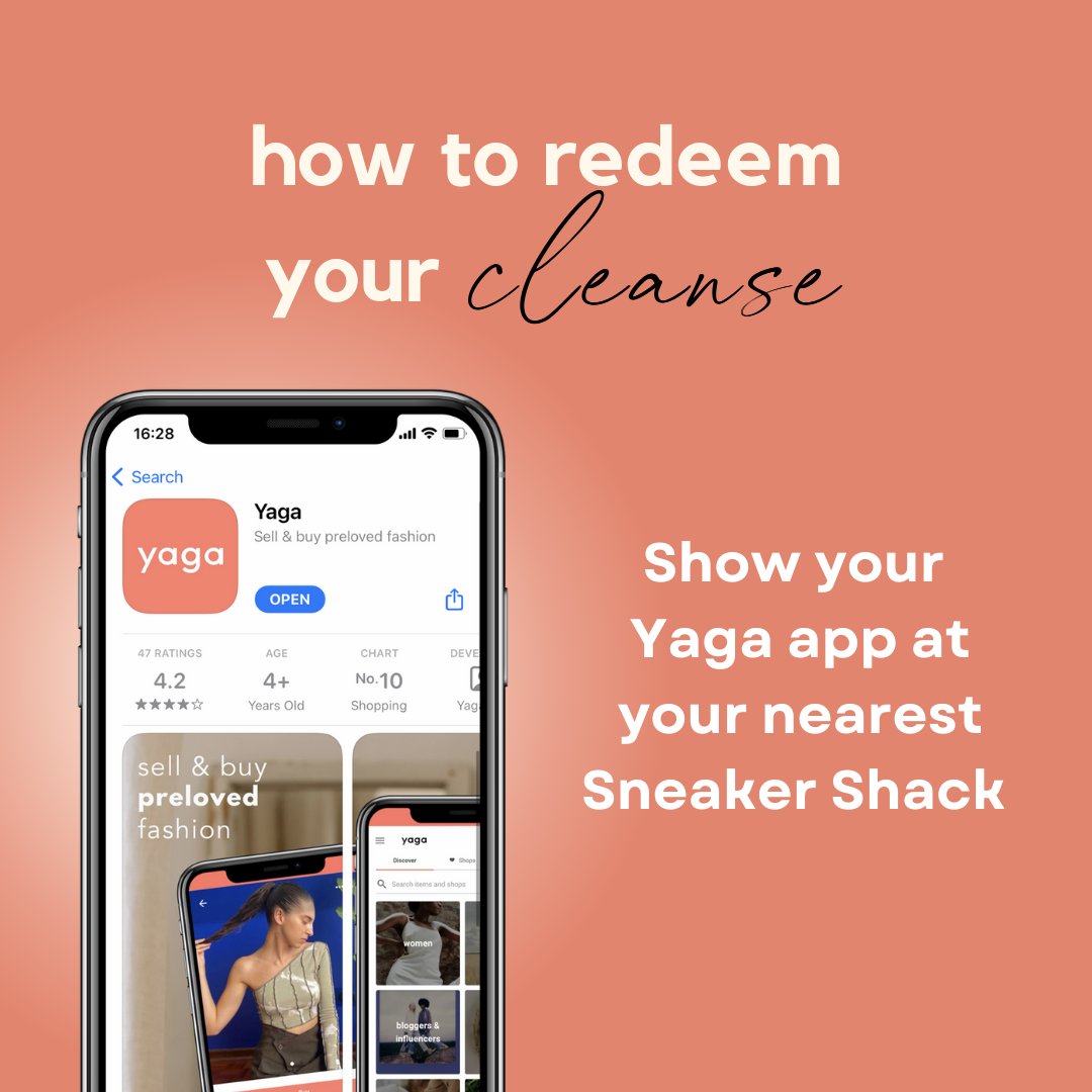 Show your kicks some LOVE 🫶
We have partnered up with <a href="/TheSneakerShack/">The Sneaker Shack</a> again to bring back the exclusive Yaga cleanse 👟
From today Yaga users can get their sneakers professionally cleaned for R100 🫧 See below info on this fantastic deal 👇

#yagasouthafrica #thesneakershack