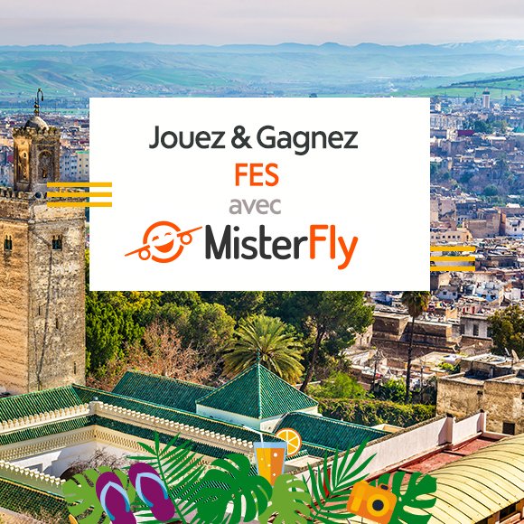 AeroportNice's tweet photo. [Jeu-Concours] Tentez de gagner votre prochain voyage avec notre partenaire @MisterFly_fr et partez à Fès ! ✈️

Jeu en ligne jusqu'au mercredi 7 juin 👉 https://t.co/4PEZUw76ly https://t.co/wujHGT4MkC