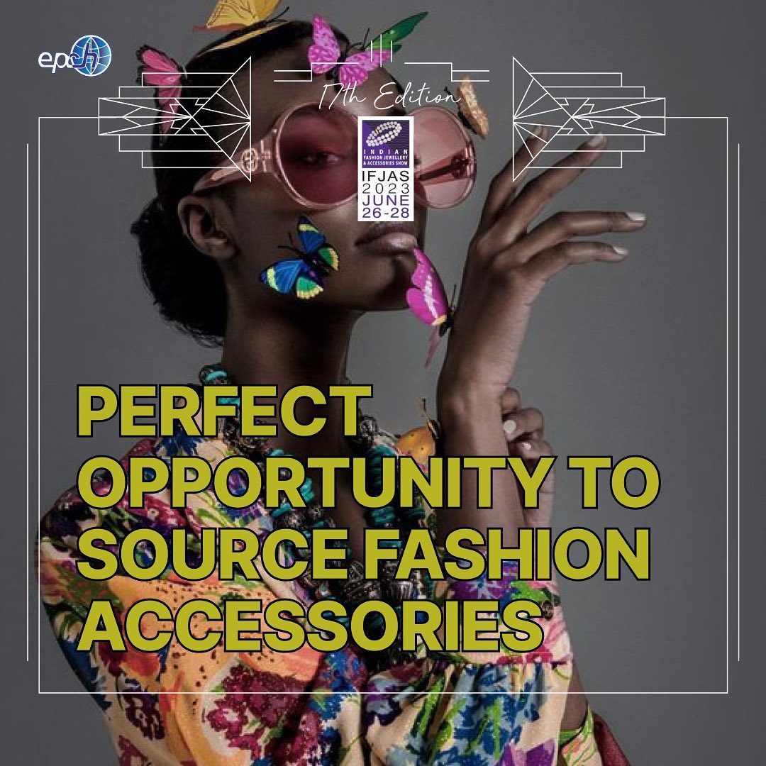 IndiaExpoCentre's tweet photo. Calling all aspiring entrepreneurs! Looking to start a new business? Join us at the India Expo Centre and Mart on the Greater Noida Expressway, Delhi-NCR, from June 26-28, 2023. Source the trendiest fashion accessories at the biggest B2B fashion festival in India, IFJAS! #IFJAS https://t.co/F7odesvp5M