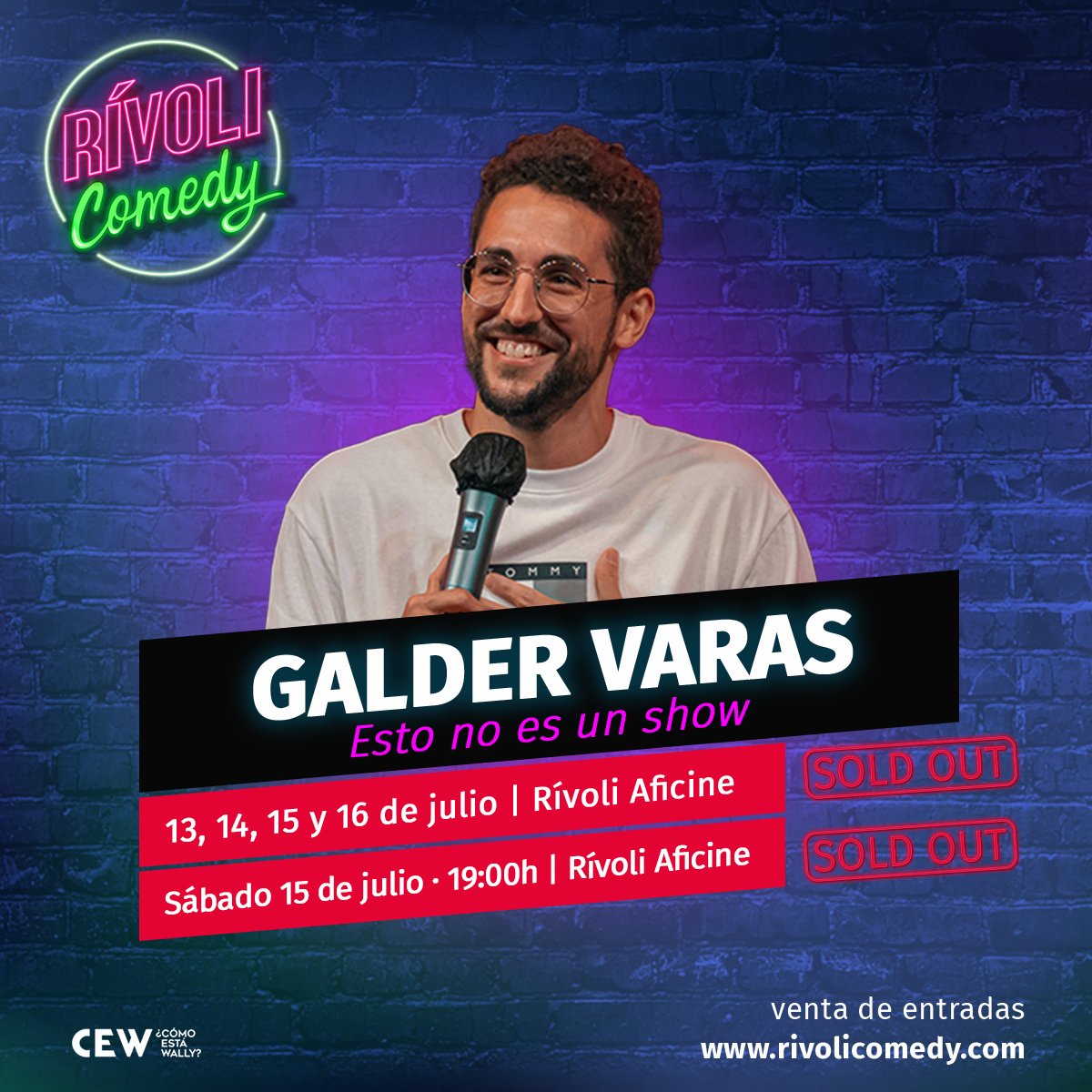 Cuatro días y cinco funciones, todas agotadas 🙃.

🎙️ <a href="/galdervaras/">Galder Varas</a>