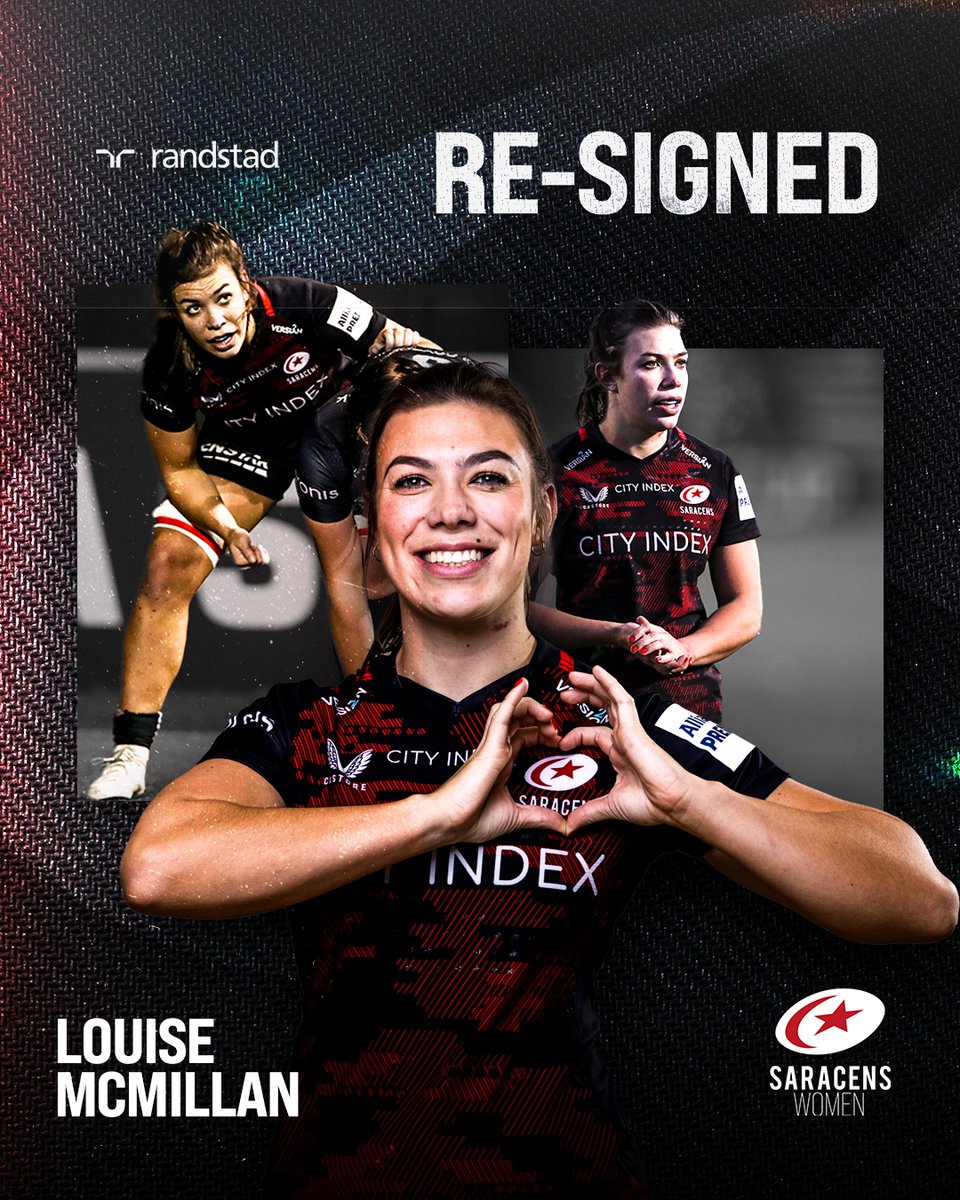 𝗟𝗼𝘂𝗶𝘀𝗲 𝗠𝗰𝗠𝗶𝗹𝗹𝗮𝗻 𝗥𝗲-𝗦𝗶𝗴𝗻𝘀 @louiseimcmillan is staying in Saracens colours! 😍 Who else is excited to see more from our Scottish star? 🏴󠁧󠁢󠁳󠁣󠁴󠁿 #YourSaracens💫