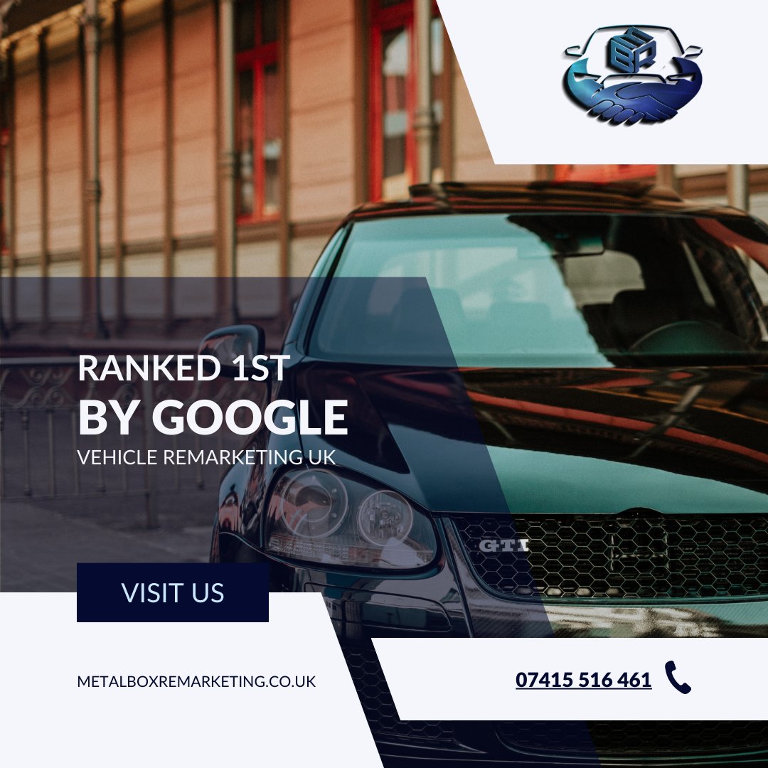 🚗 Looking for the best vehicle remarketing company in the UK? Look no further!

 MetalBox Remarketing is ranked 1st by Google for vehicle remarketing UK.

 Sign up and register as a buyer today! 👉 metalboxremarketing.co.uk 

#UsedCarsUK
#CarSalesUK
#PreOwnedCars