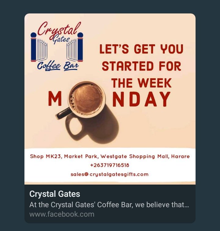 JoanKembo's tweet photo. Start your week right with us and experience the power of truly exceptional coffee.

#crystalgates
#coffeebar 
#inspiredcoffee
#coffeelovers
#cappuccino
#latte
#mochaccino
#espressso
#springblend https://t.co/yx4cWORav9