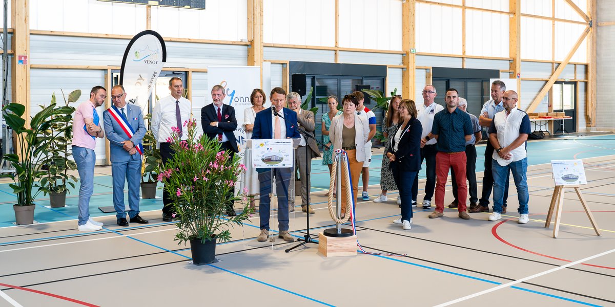 Departement89's tweet image. 🥇 #JO2024 Retour en image Vendredi soir à Venoy, à l’occasion de la journée Olympique et Paralympique,