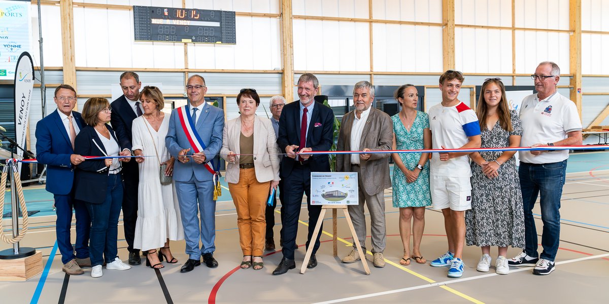 Departement89's tweet image. 🥇 #JO2024 Retour en image Vendredi soir à Venoy, à l’occasion de la journée Olympique et Paralympique,