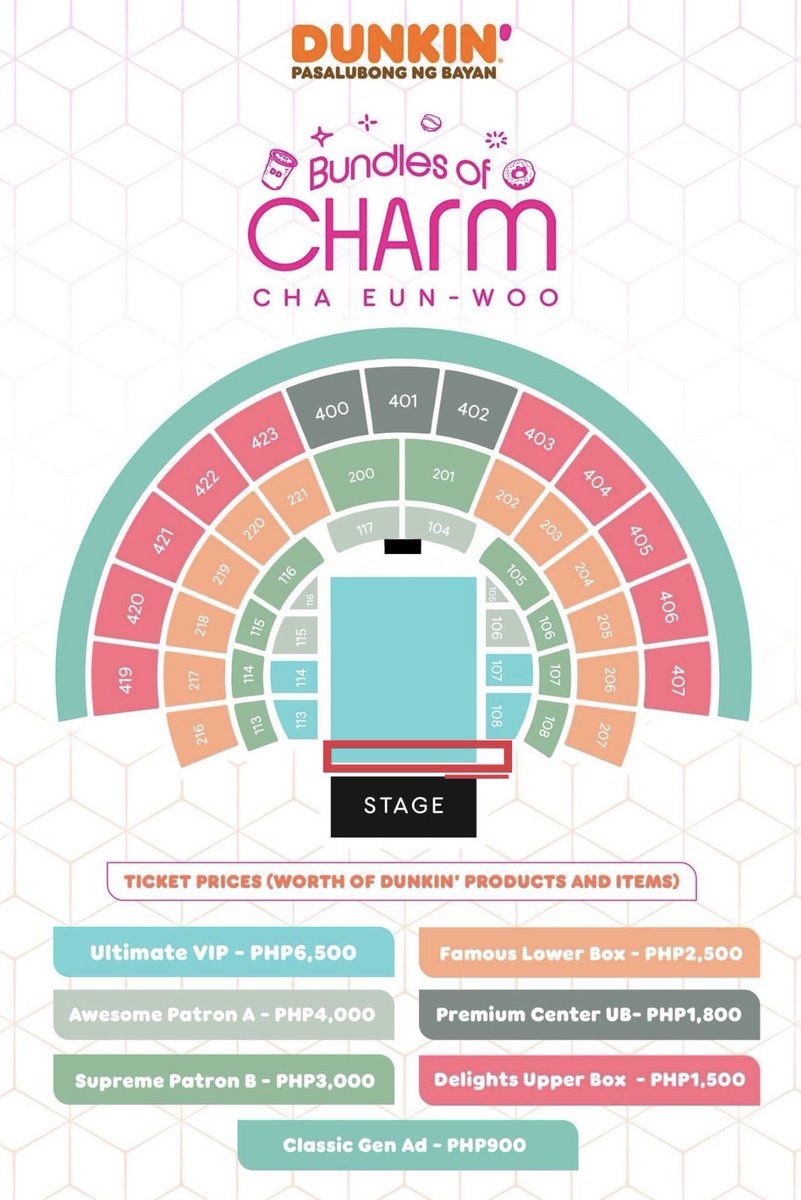 WTB Cha Eun Woo Dunkin Donuts Fanmeet ticket
➡️Need Ultimate VIP 101/103 front row 
Willing to pay extra, DM me if you are selling. 

Thank u!

 #DunkinPHxChaEunWoo 
#ChaEunWooDunkinPH 
#DunkinPHBundlesofCHArm