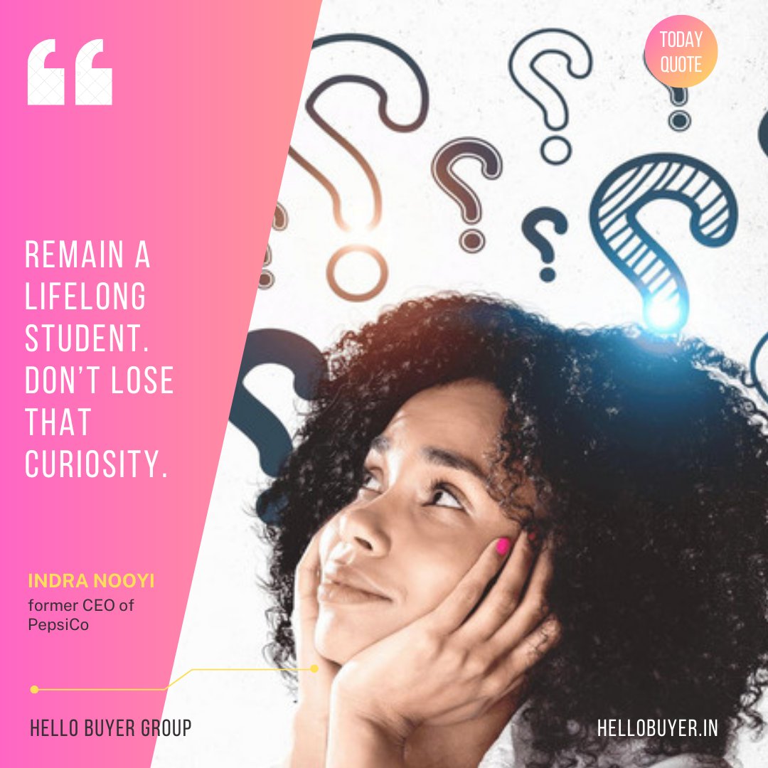 Remain a lifelong student. Don’t lose that curiosity. - Indra Nooyi 

#motivation #fitness #inspiration #love #life #motivationalquotes #lifestyle #instagood #quotes #success #workout #gym #instagram #fitnessmotivation #goals #mindset #fit #training #positivevibes #follow #happy