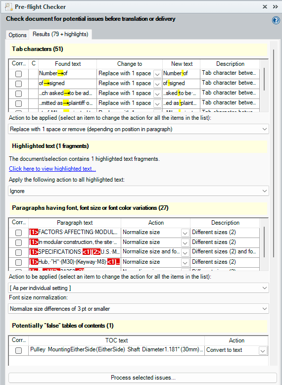 New tool in #TransToolsPlus: Pre-flight Checker helps you find and correct various common issues in Word documents before translation or customer delivery. More information: translatortools.net/blog/news/254-…