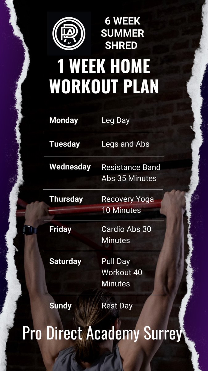 Join our 6 week home workout plan! Keep in shape this summer, and be ready for preseason! Week 2 has already begun on our Instagram #homeworkout #workoutplan #workout