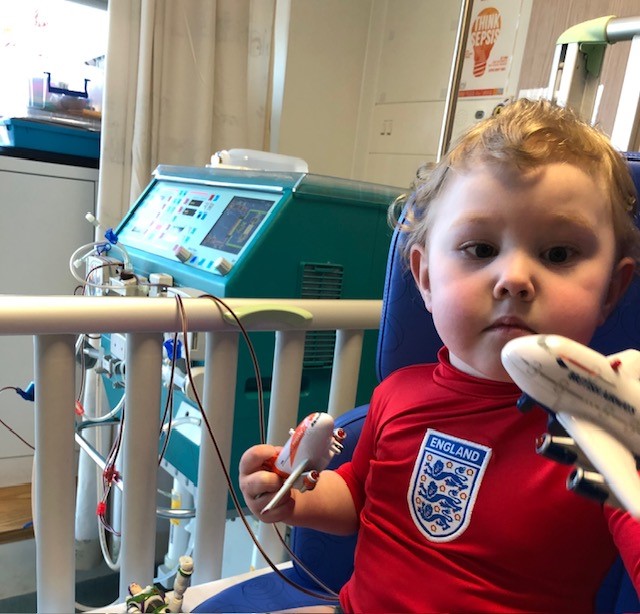 #MondayMotivation | 2-year-old Aedan comes to see us 3 times a week from the Isle of Man 🇮🇲 Aedan was diagnosed with suspected PUV (Posterior Urethral valves) in mum’s tummy before he was even born 🤰 This condition is only found in boys and affects the urethra.