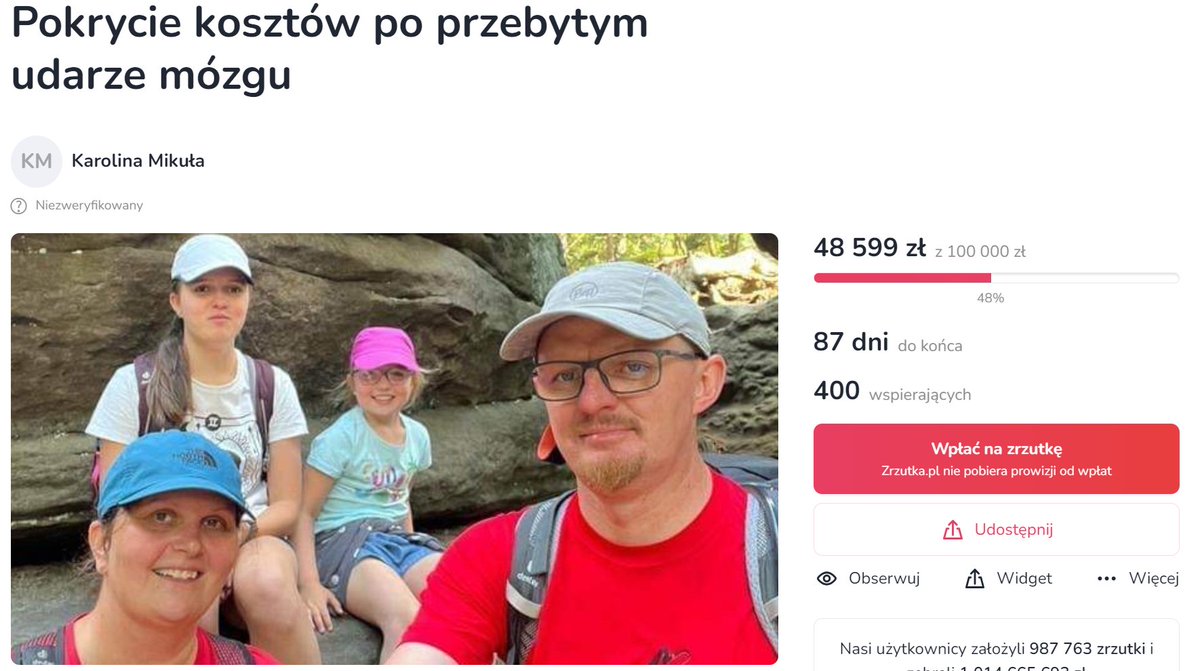 💵Zwracamy się z wielką prośbą do obserwujących!
Nasz kolega z wydziału, dr hab. Robert Mikuła wymaga skomplikowanej rehabilitacji po niedawno przebytym udarze. Ruszyła zbiórka na ten cel, by wspomóc Roberta i jego rodzinę.
Pomagam👉bit.ly/pomagamRoberto…
#zrzutka