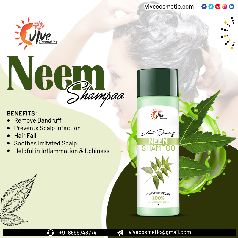 Neem Shampoo by Vive Cosmetics.
#vivesometics #Vive #cosmeticcompany #india #cosmetics #contractmanufacturing #ThirdPartyManufacturing #privatelabelling #Neem #neemshampoo #shampoo #neembenefits #haircareproducts #haircare