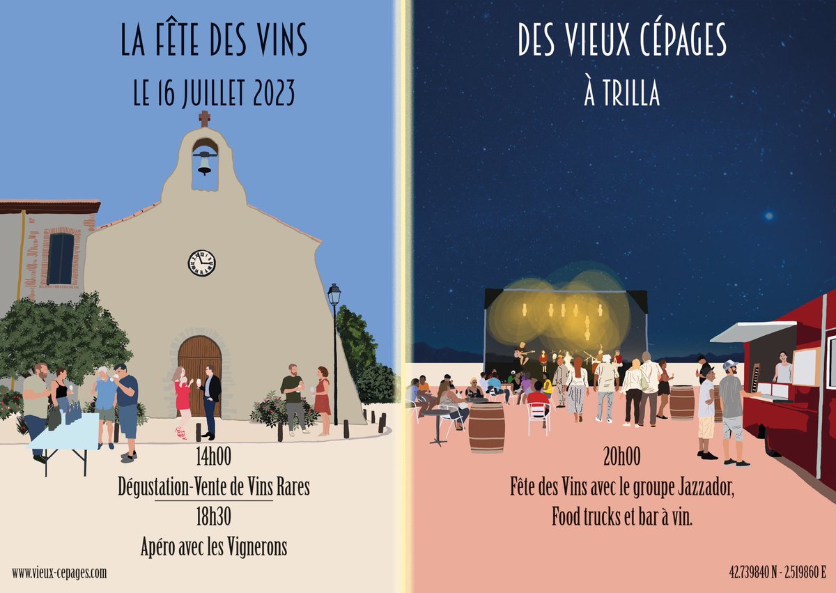 Another year another #poster for Les Vieux Cépages in #Trilla, #France. If you are in the area on the 16th of July, do go! It’s very much worth it for wine amateurs of all levels! #winetasting #wine #pyreneesorientales #posterdesign #posterart