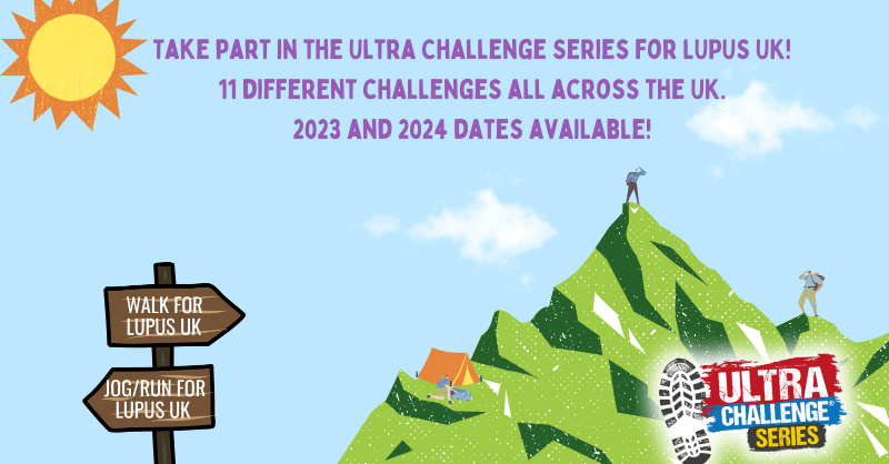 LUPUSUK's tweet photo. Take part in the Ultra Challenge Series for LUPUS UK! There are currently 11 different challenges to choose from and they are happening all across the UK! 

2023 and 2024 dates are available - https://t.co/jVj2z9jKUV. https://t.co/SD3d5NDU7O