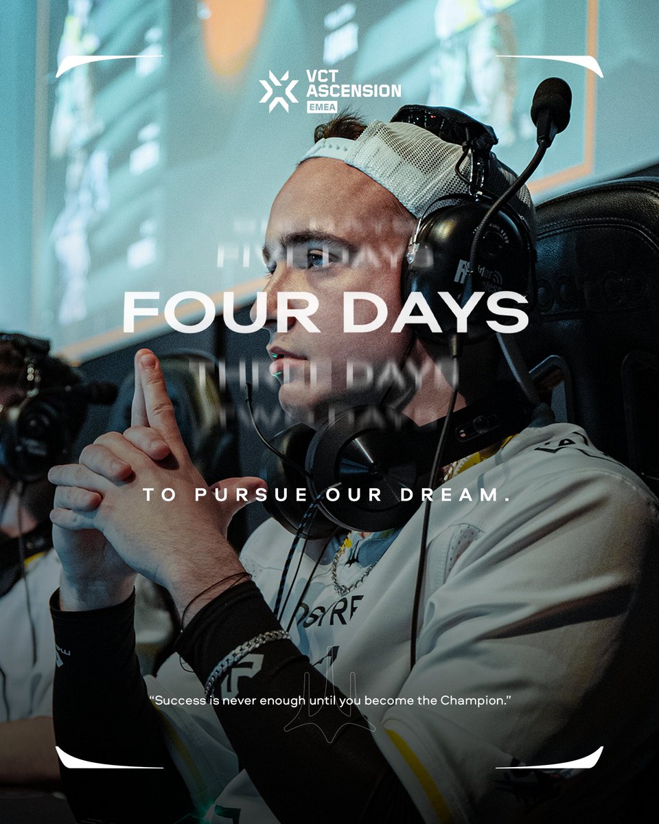Four days till VCT EMEA: Ascension. 

#VCTAscensionEMEA