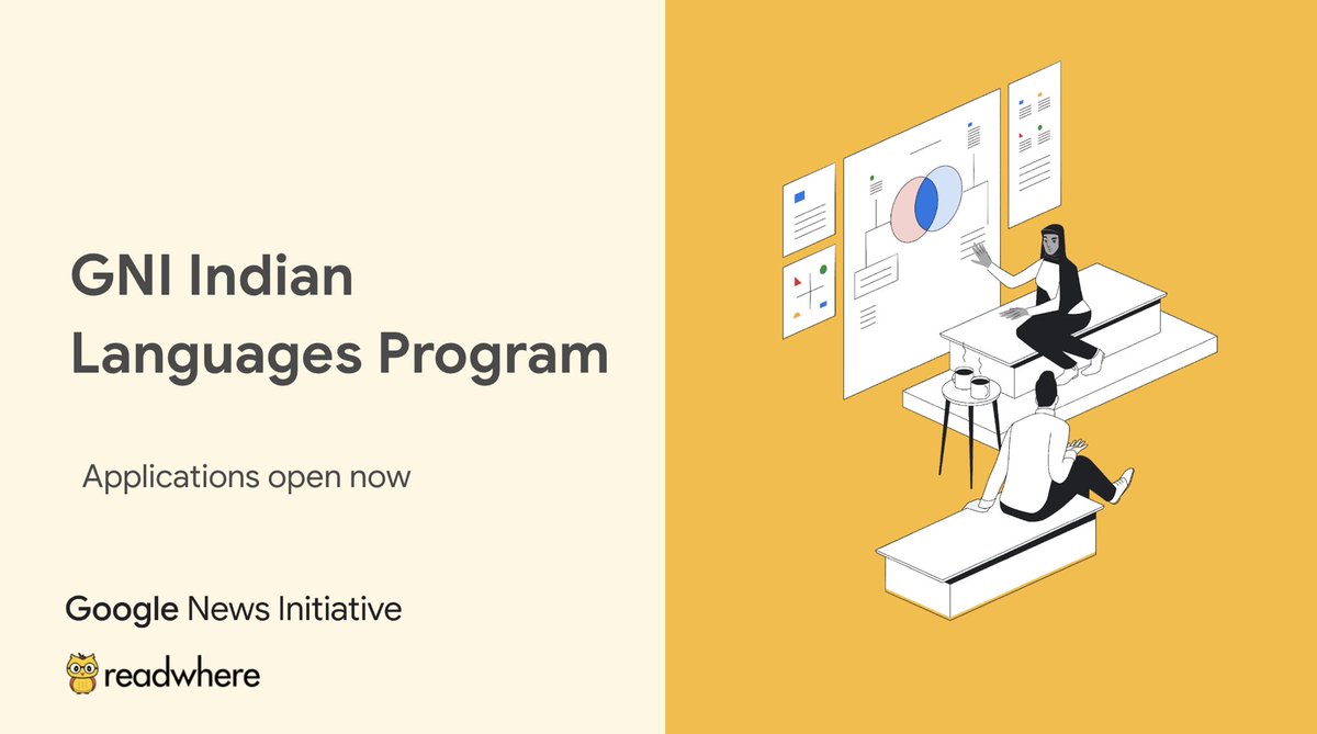 *Only five days left*

GNI Indian Languages Program aims to help local news publishers modernize their online presence, enhancing user experiences across web, app, and video formats. Learn from experts, get 1:1 support, and utilize innovative technology to amplify your content