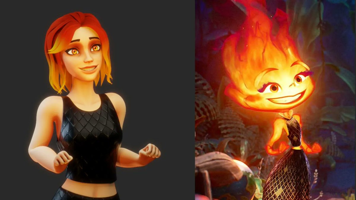 JunmosY's tweet photo. <Ember lumen human version>
엔리멘탈 너무 재밌게 봤습니다!
I watched pixar animation Elemental and honestly I love this film! so I made this art because this film is beautiful. 
+ I'll make also Wade soon!
#Elemental #엘리멘탈 https://t.co/c5wKOiSe9J