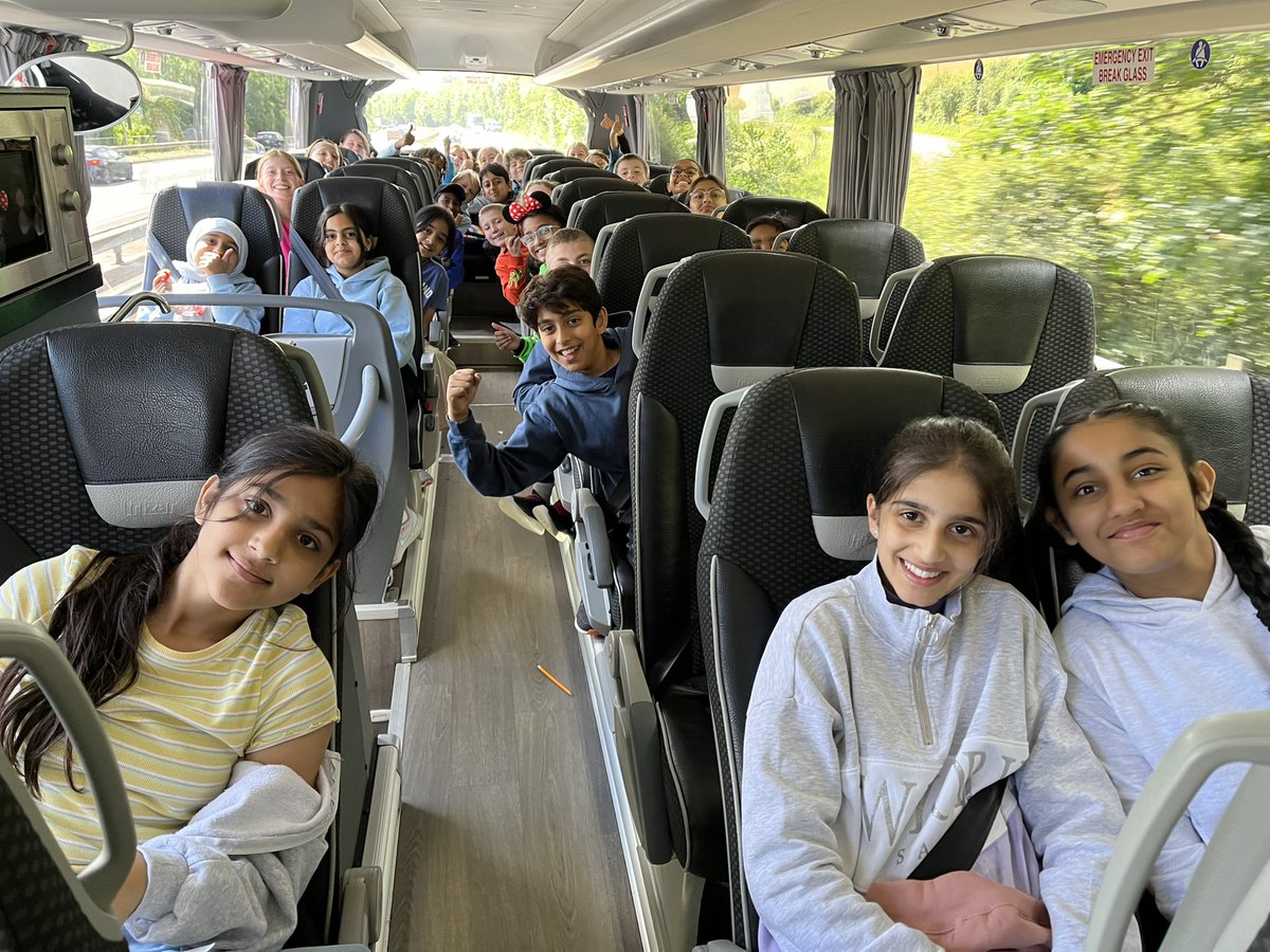 We’re well and truly on our way and all the road signs are in Welsh now. #beyondexcited #year6residential #WeAreBrightFutures