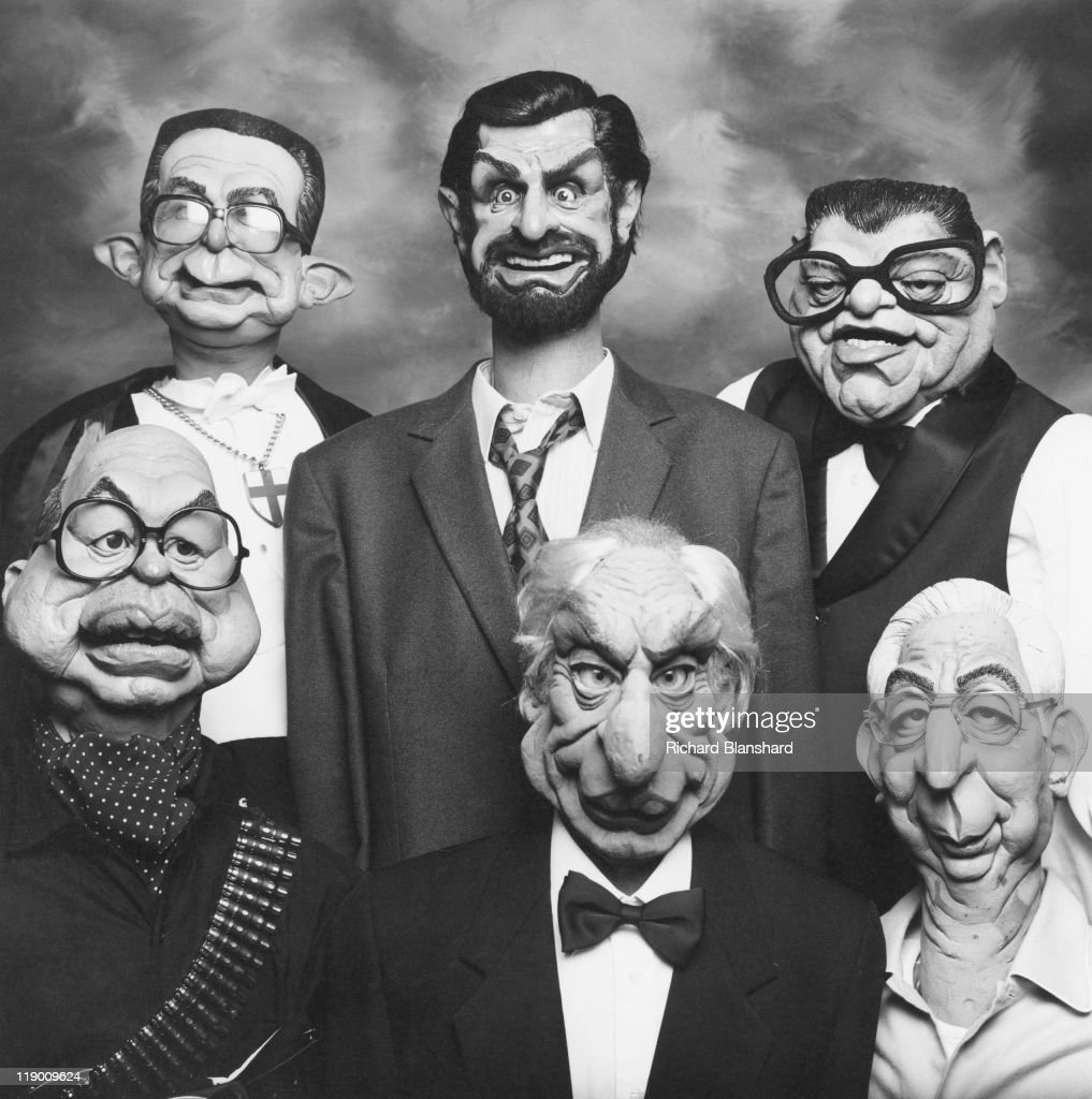 Characters from the satirical British puppet show 'Spitting Image', circa 1985. They include Italian politicians Giulio Andreotti, Giovanni Goria, Bettino Craxi and Italian President Francesco Cossiga.

Via Getty Images