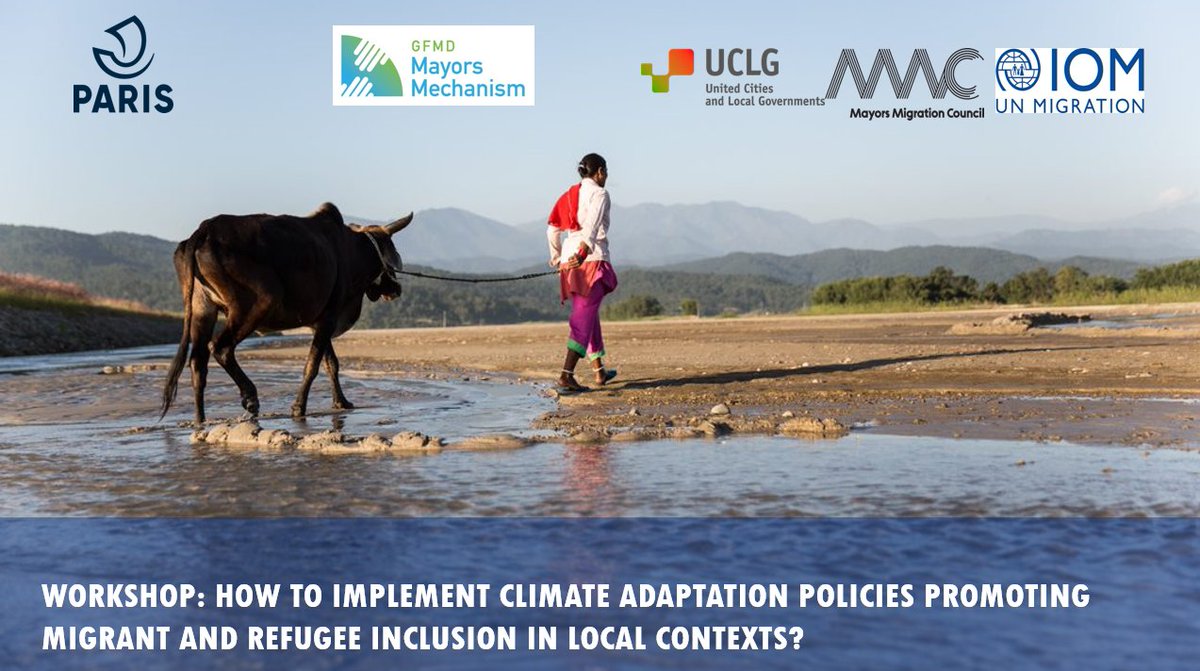 📢 Tomorrow!

❗️Accessible for those working in city administrations 

Join this workshop on how to implement #ClimateAdaptation policies promoting migrant and refugee inclusion in local contexts

🗓️ 27 June 
🕒 14:00 CET

More info &amp; Zoom link: bit.ly/44cPSZl