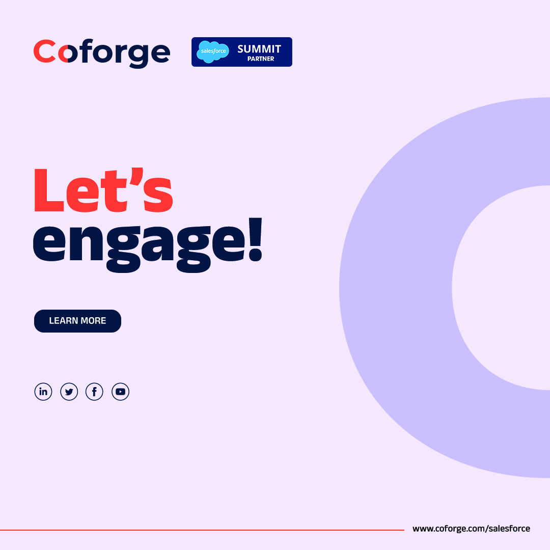 Coforge_Tech's tweet photo. Coforge is a global leader in building technology solutions for the travel and transportation industry, with decades of well-earned domain expertise. Building on top of our industry knowledge, we are proud to present our Salesforce solutions. https://t.co/EHe5IMeLPf https://t.co/eJd5KQxaFf