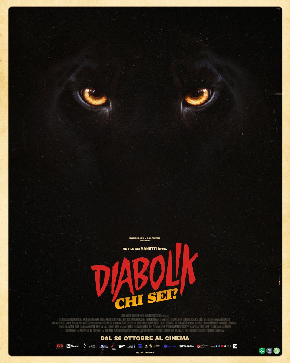 01Distribution's tweet photo. Come una pantera in fuga nell’ombra.
"Diabolik chi sei?” il terzo capitolo di #DiabolikIlFIlm.
Regia dei Manetti bros.
Dal 26 ottobre #alcinema. https://t.co/65Cx0UKoHg