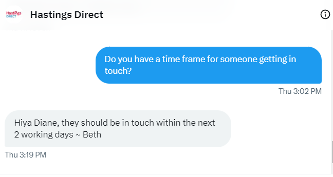 I'm so excited. Someone should be in touch today. 
<a href="/HastingsDirect/">Hastings Direct</a>