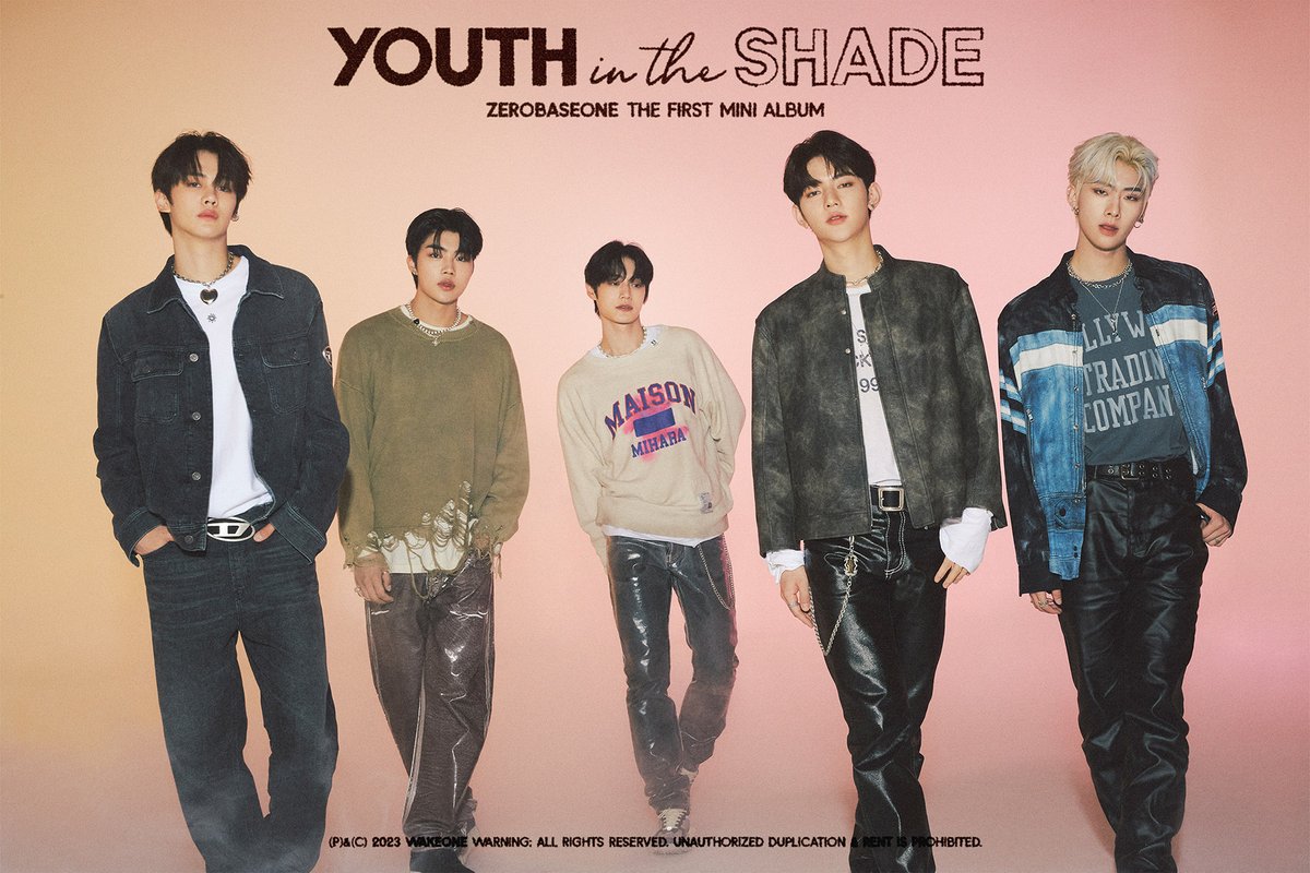 ZEROBASEONE The 1st Mini Album [𝐘𝐎𝐔𝐓𝐇 𝐈𝐍 𝐓𝐇𝐄 𝐒𝐇𝐀𝐃𝐄]

Concept Photo 'YOUTH'

2023.07.10 18:00 (KST)

#ZEROBASEONE #ZB1
#제로베이스원
#YOUTHINTHESHADE