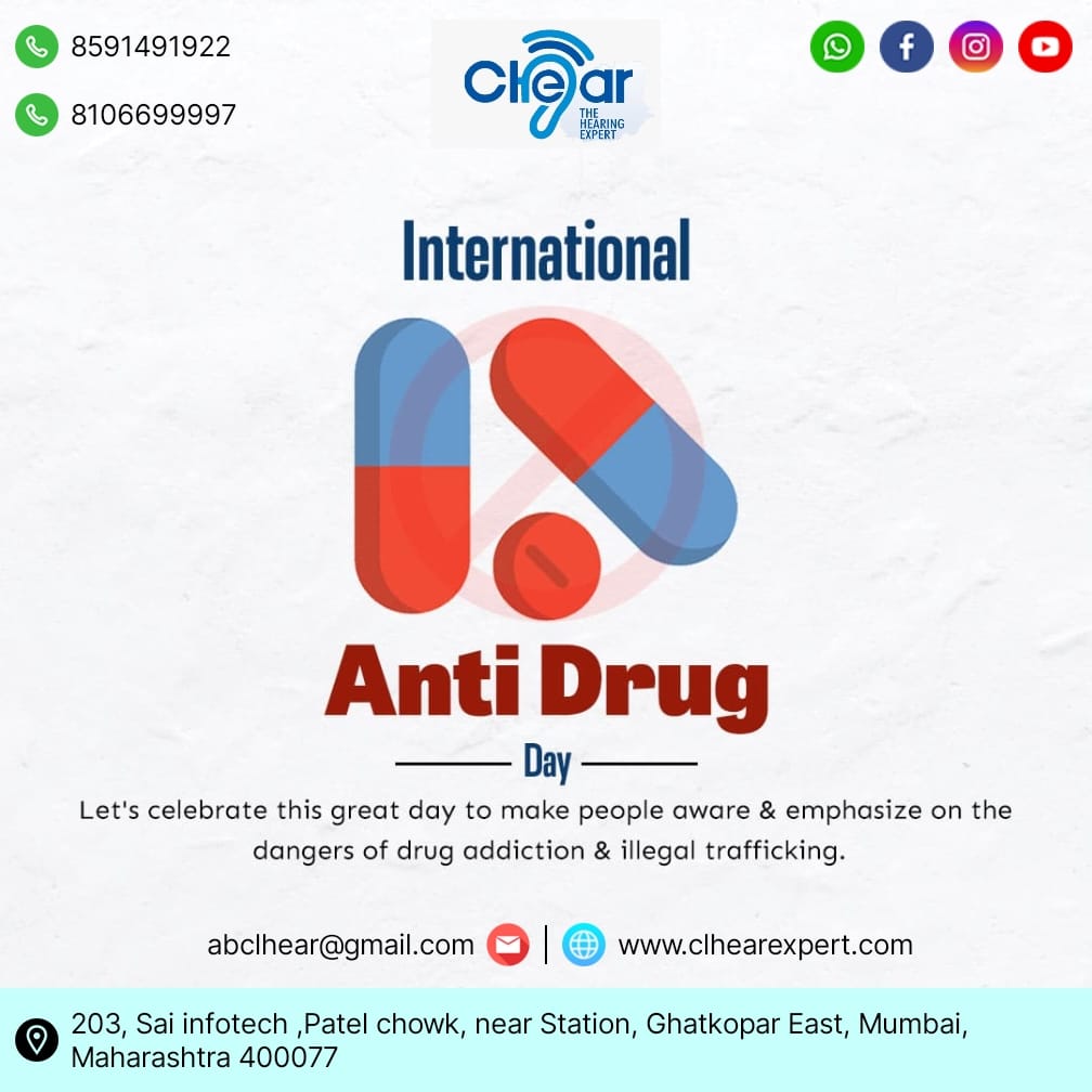 Drugs are like a sweet poison that kills you

#Clhearthehearingexpert 
#antidrugday