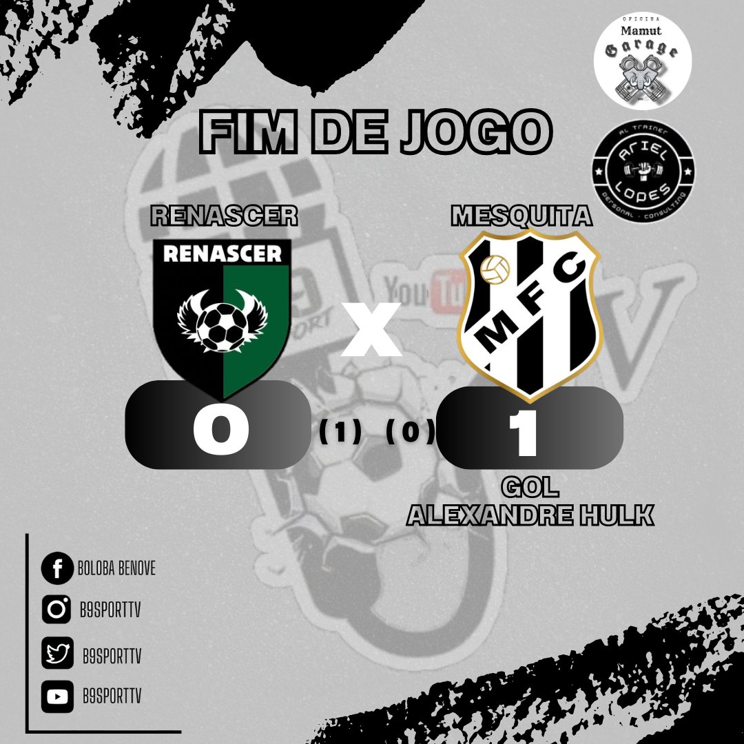 Mesquita, classificado para quartas de final do Carioca série C. 
Mesquita sub-20, classificado para final da Copa Tubarão 
#bomdia
Que segunda feira, maravilhosa!🎉