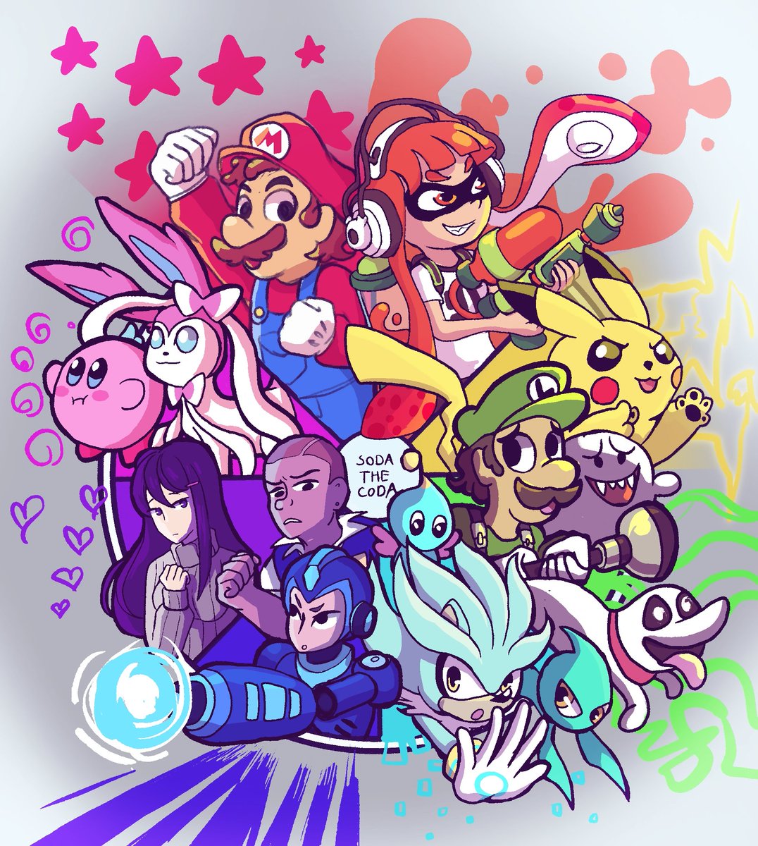 Sooo the whole color wheel is finished
Thank you for participating!
#colourwheelchallenge #colourwheel #Nintendo #mario #pokemon #luigi #SilverTheHedgehog #sonic #megaman #kirby #ddlc #splatoon